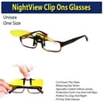 thumbnail image 5 of Las gafas de visión nocturna NightView Clip Ons se ven más brillantes y claras para gafas de conducción nocturna seguras contra el deslumbramiento resistentes al impacto Natures Pillow nightviewclipon, 5 of 5