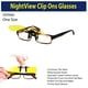 thumbnail image 5 of Las gafas de visión nocturna NightView Clip Ons se ven más brillantes y claras para gafas de conducción nocturna seguras contra el deslumbramiento resistentes al impacto Natures Pillow nightviewclipon, 5 of 5