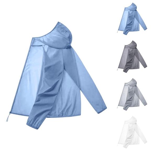 Lightweight Sun Hoodies for Men 2025 Breathable Casual Sun Protection Zip Up Hooded Jacket Outerwear Fishing Hoodie