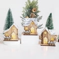 thumbnail image 4 of Guozer Mini Wooden House Shape Lamp 1PCS Christmas Table Lamp for Night Dorm Lighting Halloween, Thanksgiving, Christmas or New Year's gift Options for Family, Relatives and Classmates, 4 of 4
