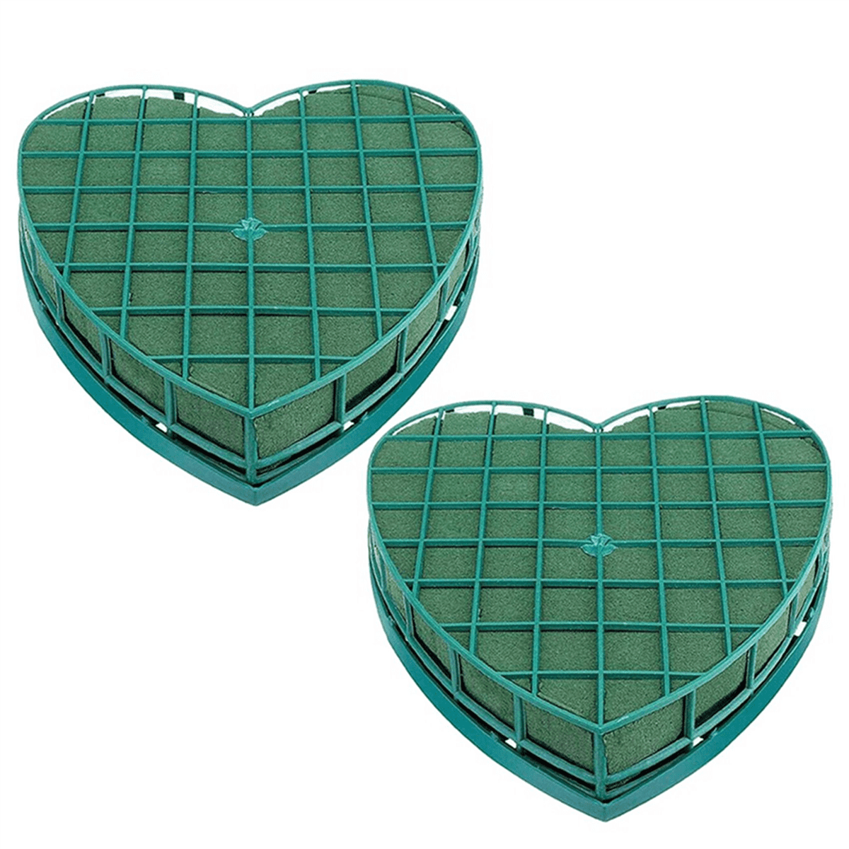 6Pcs Floral Foam Heart-Shaped Flower Holder with Floral Foam for Wedding Centerpiece Party Car Table Floral Arrangement