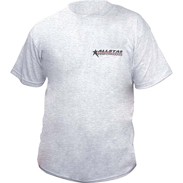 Allstar Performance ALL99906M Allstar Logo Print T-Shirt, Gray - Medium