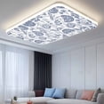 thumbnail image 2 of Boho Blue Floral Magnetic Fluorescent Light Covers for Ceiling Lights 2x4Ft,Vintage Farmhouse Paisley Plant Leaf Office Classroom Kitchen Drop Ceiling Light Covers Lighting Filters Shade Panel 4Packs, 2 of 9
