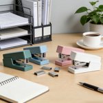 Sentmoon Staplers Staplers for Desk Mini Stapler Compact Cute and Portable Effortless Stapling for Students and Office Use