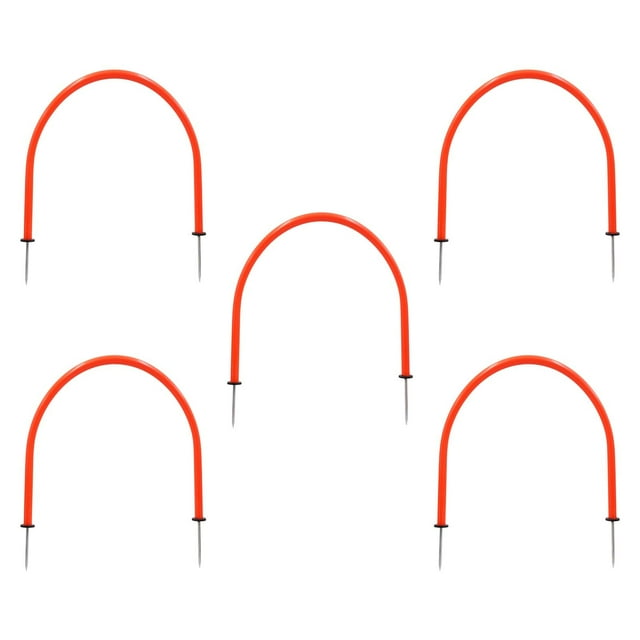 S SERENABLE 5x Soccer Training Arches Close Ball Control Fitness Soccer Training Passing Orange Ground plug