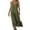 Armée Verte, variante sur VEKDONE Robe d'Été Sans Manches en Coton et Lin Uni à Col en V pour Femme Jupe Rose TTG