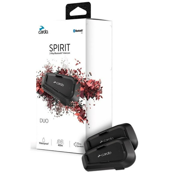Auriculares de comunicación Bluetooth para motocicleta Cardo Spirit Black