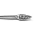 thumbnail image 5 of HELONGCO Double Cut Tree Radius End Carbide Burr Bur Tool Die Grinder Bit, 3/8" x 3/4", 5 of 6