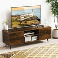 thumbnail image 3 of Barara King Entertainment Center, TV Console Table,TV Stand with Power Outlets and Adjustable Shelf for 60 Inch TVs-Rustic Brown, 3 of 10