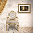thumbnail image 3 of Unknown 24x17 Gold Ornate Wood Framed with Double Matting Museum Art Print Titled - Angel at the Door, 3 of 4