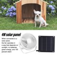 thumbnail image 3 of Solar Panel Fan Kit, 4W Solar Powered Fan High Conversion Efficiency  For Pet House, 3 of 8
