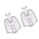 thumbnail image 5 of Rhinestone Bar Teeth Fang Grills Teeth Caps Hippy Jewelry - Plata 4 Cristal Zulema Boca boca tapa de tomas, 5 of 7