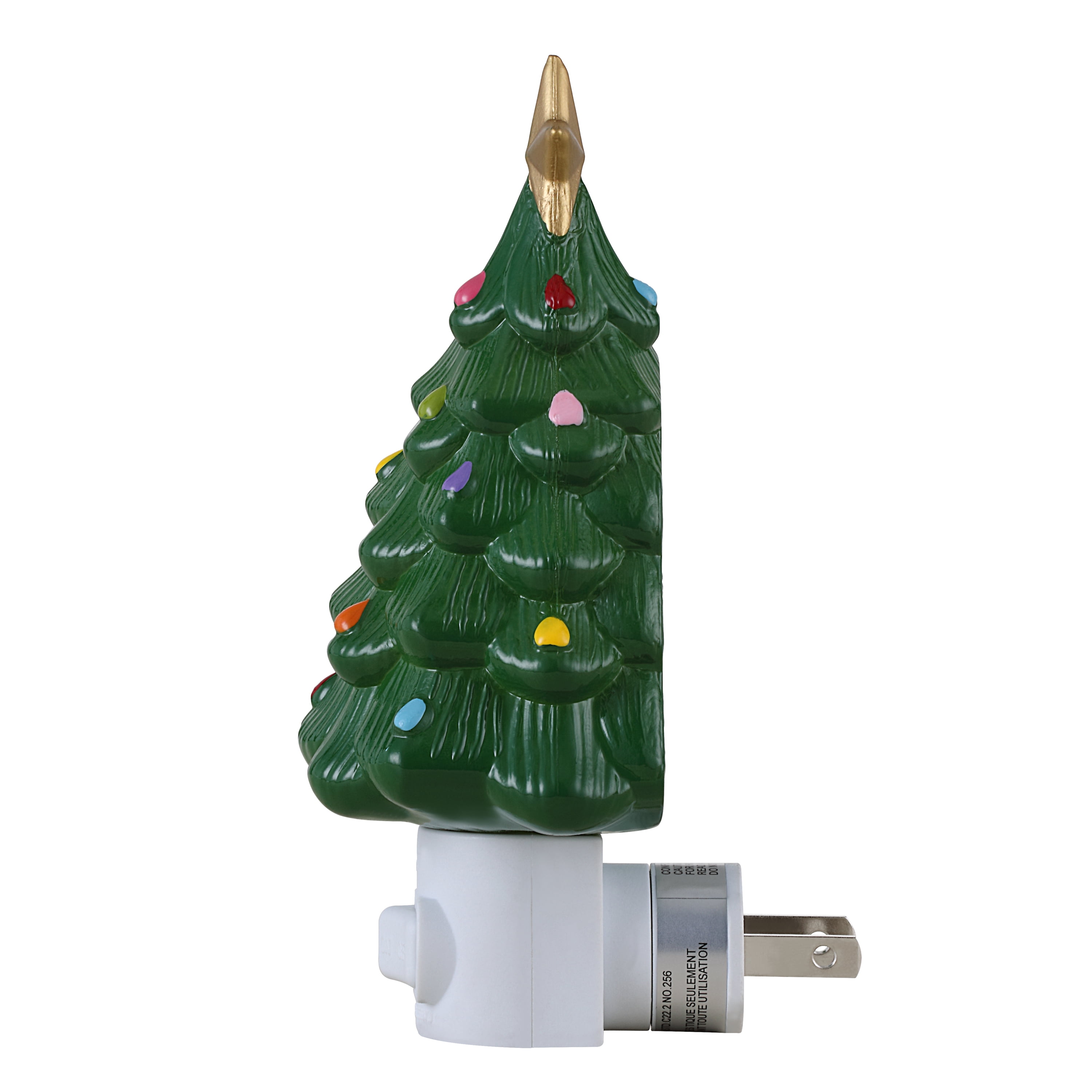 Mr. Christmas Decorative Green Christmas Tree Nightlight, Warm White