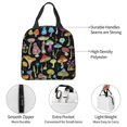 thumbnail image 4 of Fotbe Bright Mushrooms Bolsa Térmica con Estampado y Forro de Aluminio Grueso Bolsa de Almuerzo con Bolsillo Frontal para Hombres y Mujeres, Ideal para Trabajo, Escuela, 4 of 8
