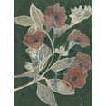 thumbnail image 2 of Goldberger, Jennifer 15x18 White Modern Wood Framed Museum Art Print Titled - Blooms on Hunter Green I, 2 of 4