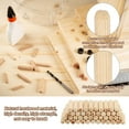 thumbnail image 3 of 3/16" x 2-3/8" Wood Dowel Pins Fluted Wooden Dowels for Furniture Projects, 120 Pack, 3 of 6
