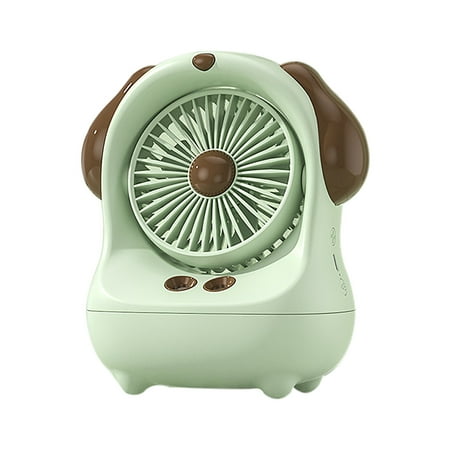 

Bdday Fans for Home Big Ear Dog Refrigeration Spray Fan Mini Desktop Chiller Office Usb Humidification Spray Large Wind Electric Fan Fans for Camping