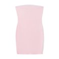 thumbnail image 6 of FEORJGP Women Mini Bodycon Dress Ladies Sleeveless Tube Dress Solid Color Boat Neck Strapless Summer Backless Fashion Party Dress Streetwear for Bar Club, 6 of 9