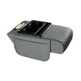 thumbnail image 3 of harayaa Auto Armrest Cushion Center Console Cover Car Accessories Vehicle Arm Rest Cover Gray, 3 of 8