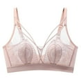 thumbnail image 1 of Women's Solid Color Backless Seamless Push-Up U-Shaped Underwire Bra with Mesh and Polyurethane Splicing for Everyday Wear, 1 of 6