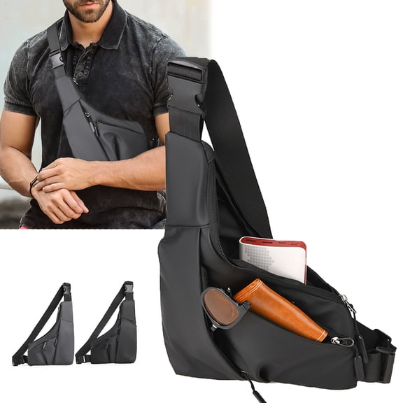 breaise Sling Bag Mens Crossbody Backpack One Strap Back Pack Sling Bag Backpack