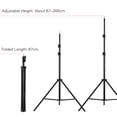 thumbnail image 4 of Photography Tripod Stand 2m/6.6ft Height Adjustable with Universal 1/4 Interface for Studio LED Ring Light Camera Support, 4 of 4