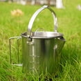 thumbnail image 4 of Sonducket Hervidor de agua para acampar de 1,2 l, olla colgante para exteriores, tetera, gran capacidad, compacto de acero inoxidable para Kits de desorden para acampar, 4 of 6