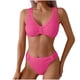 thumbnail image 2 of Traje de baño para mujer, moda, cómodo, color sólido, bikini, traje de baño de color liso para mujer, conjuntos de bikinis, trajes de baño para mujer, 2 of 9