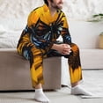 thumbnail image 7 of Sikiie Butterfly On Sunflower Mens Pajama Set, Soft Warm Long Sleeve Sleepwear, Cozy Button-Down Pjs for Men-Medium, 7 of 7