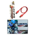 thumbnail image 3 of lionlar Ver010-X Carte Riser Pci-E 1x à 16x Rallonge de Carte Vidéo pour GPU Exploitation Minière Exploitation Minière Rouge Sans, 3 of 9