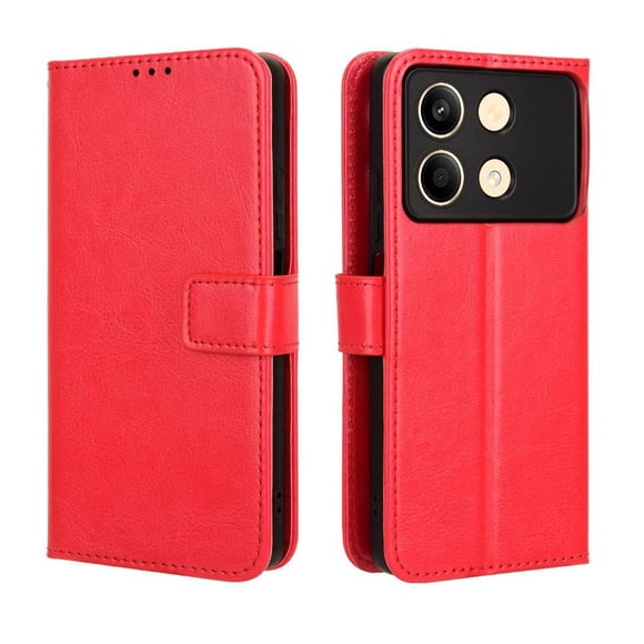 Flip Case for Xiaomi Poco X6 Neo 5G All-in-One Wallet Multifunctional Folio Flip Cover with Card Holder and Detachable Wrist Strap