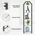 thumbnail image 4 of 5 Tier Corner Shelf, 70” Corner Shelf Stand, Corner Bookshelf Plant Stand, Storage Shelf for Bathroom, Living Room, Kitchen,Home Office, White, 4 of 13