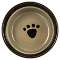 thumbnail image 7 of PetRageous Designs Metro 6 Inch Diameter Handcrafted Stoneware Pet Bowl for Pets, Gray Paw Pattern, 7 of 7