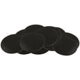 Super Sliders With Gorilla Glue Technology. 1 inch Round Black Rubber