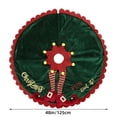 thumbnail image 3 of Christmas Decorations Indoor, Hwkond Christmas Tree Skirt Green Christmas Tree Foot Cover Christmas Tree Carpet Base Mat Decorations,Green, 3 of 7