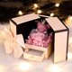 thumbnail image 1 of Fiudx Caja de Regalo de Rosa Eterna, Exquisito Diseño de Doble Puerta, Flor Brillante y Duradera, Almacenamiento Multifuncional de Joyas, Regalo de San Valentín, Elegante Decoración Del Hogar, con Ca, 1 of 6