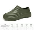 thumbnail image 2 of Chef Shoes Eva cómodo caminando impermeable para hombres mujeres (44-45) Verde, 2 of 9