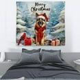 thumbnail image 3 of Merry Christmas German Shepherd Enjoys Woofmas Winter Xmas Holiday Tapestry Alsatian Dog Lover Gifts Wall Hanging Backdrop Home Decor - 02022, 3 of 5