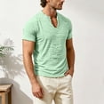 thumbnail image 2 of Akiihool Mens Summer Casual Shirts Mens Graphic T Shirt Short Sleeve Tees Casual Comfort Soft Crewneck Tshirts Light Green,XL, 2 of 8