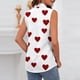 thumbnail image 5 of TaTaai Lapel Printed Blouse Breathable Wrinkle-Resistant Women's Fashion Sleeveless Short Sleeve Button Loose Summer Casual Office Top Gift, 5 of 6