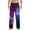 Dark Purple, variant on Mens Work Pants Cozy Drawstring Leisure Homewear Long Pattern Galaxy Cool Lounge Trousers Casual Trouser