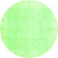 thumbnail image 1 of Ahgly Company Indoor Round Oriental Green Traditional Area Rugs, 3' Round, 1 of 4