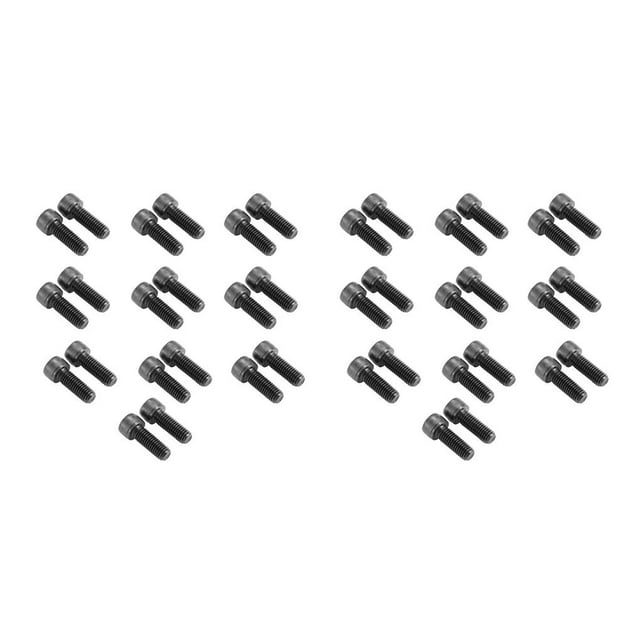 kurtrusly 20 Pcs Vis Hexagonale en Alliage Tête de Cylindre Vis Lisses Boulons Écrou Fixation Entretien Réparation Mécanique M8x10 2Ensemble
