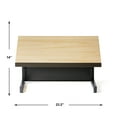 thumbnail image 4 of Audio Visual Direct Freestanding Tabletop Lectern (14" x 18" x 23.2") - Metal Black &  Beech, 4 of 5