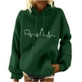 thumbnail image 1 of Sudaderas Navideñas Moda Mujer Impresión Manga Larga Bolsillo Casual Jersey Camisa Blusa Odeerbi ODB121324, 1 of 6