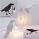 thumbnail image 1 of Lámpara de pared de resina con forma de pájaro, luz de noche creativa y sencilla para mesita de noche, decoración de animales, lámpara de mesa con forma de pájaro, 1 of 2