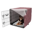 thumbnail image 2 of Chrysanthemum Dog Crate Cover, Lily Flowers on Polka Dots Beauty Petals Growth on Polka Dots, Easy to Use Pet Kennel Cover Small Dogs Puppies Kittens, 7 Sizes, Dried Rose and Pale Maroon, by Ambesonne, 2 of 6
