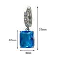 thumbnail image 6 of Large Zircon Dangling Earrings for Women Sparkling Cube-shaped Rhinestone Drop Earring Jewelry for Banquets Dates, 6 of 8