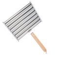 thumbnail image 3 of Detachable Stainless Steel Hot Dog Sausage Roller Rack Steamer With Extra Long Wood Handle 4 Skewers 6 Stick Design BBQ Tools L, 3 of 5