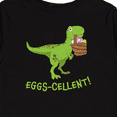 thumbnail image 4 of Inktastic Eggs-cellent Cute Easter T-rex Dinosaur Boys or Girls Long Sleeve Toddler T-Shirt, 4 of 5